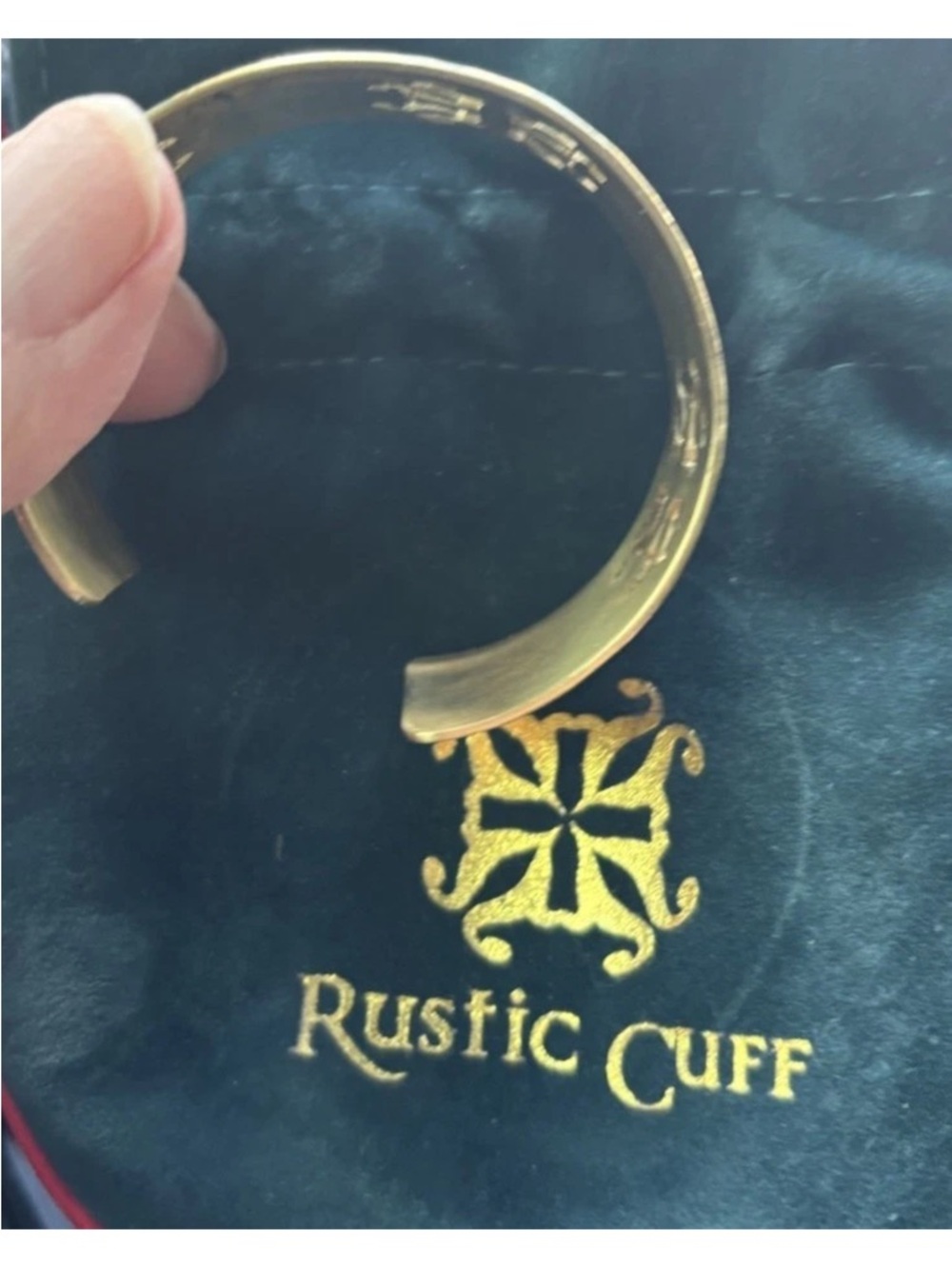 Rustic Cuff Gold Cuff Bracelet - Picture 2 of 5